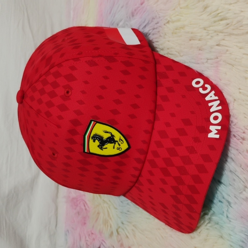 SALE! RARE! NWOT Scuderia Ferrari Monaco Official Product Snap Back Hat